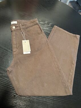 Mango Women’s Brown Balloon Jeans NWT US 8
